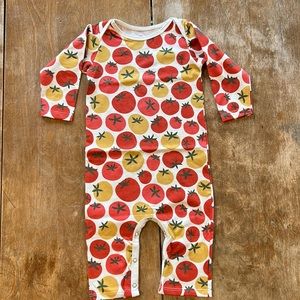 Winter Water Factory long sleeve Tomatoes romper-18 Months-NEW